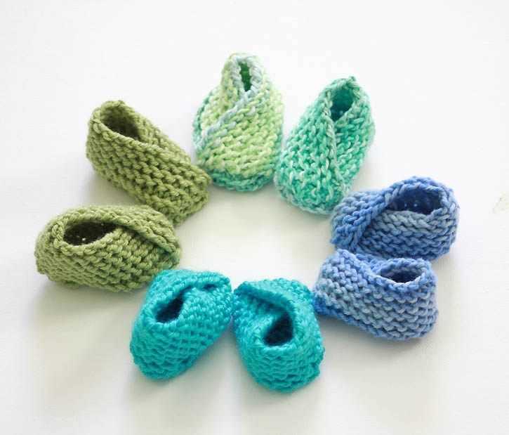 Free booties knitting pattern