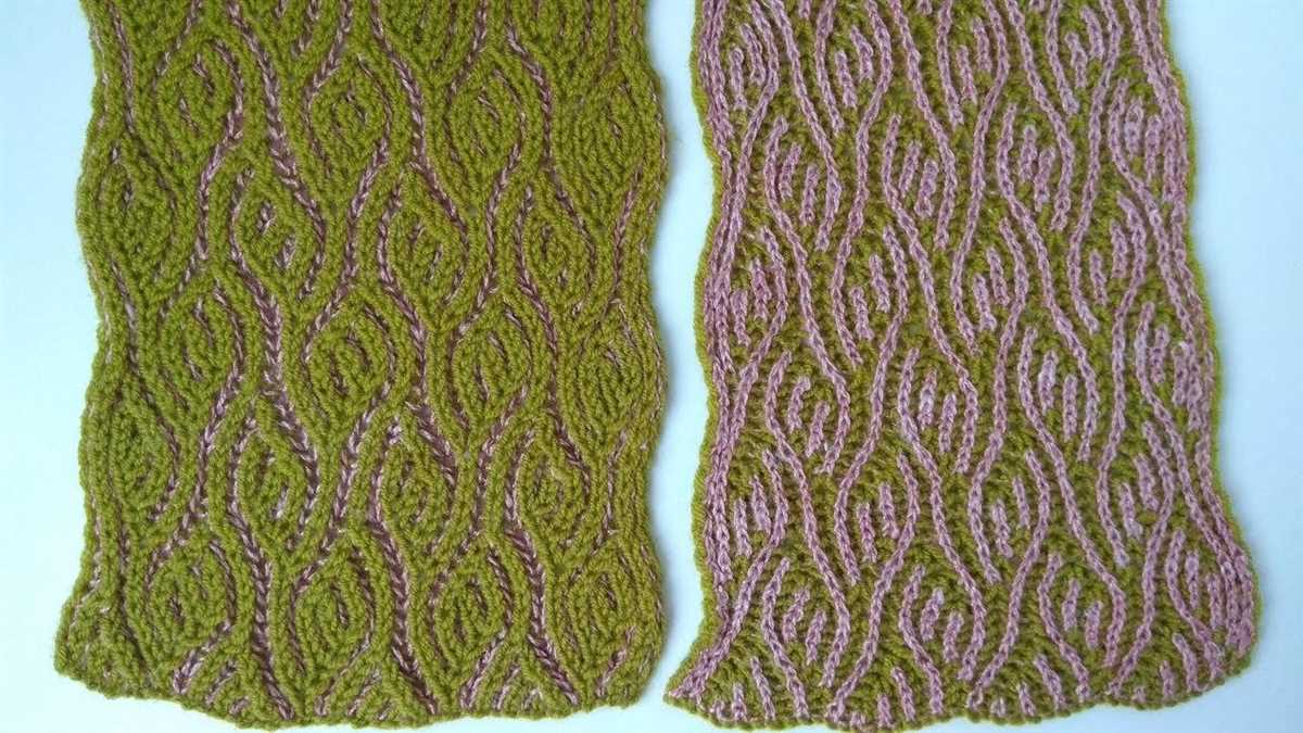 Free brioche knit scarf pattern