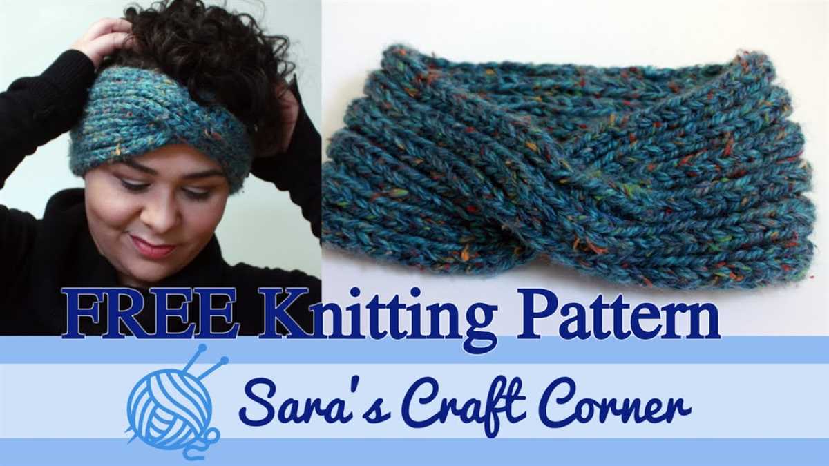 Free chunky cable knit headband pattern