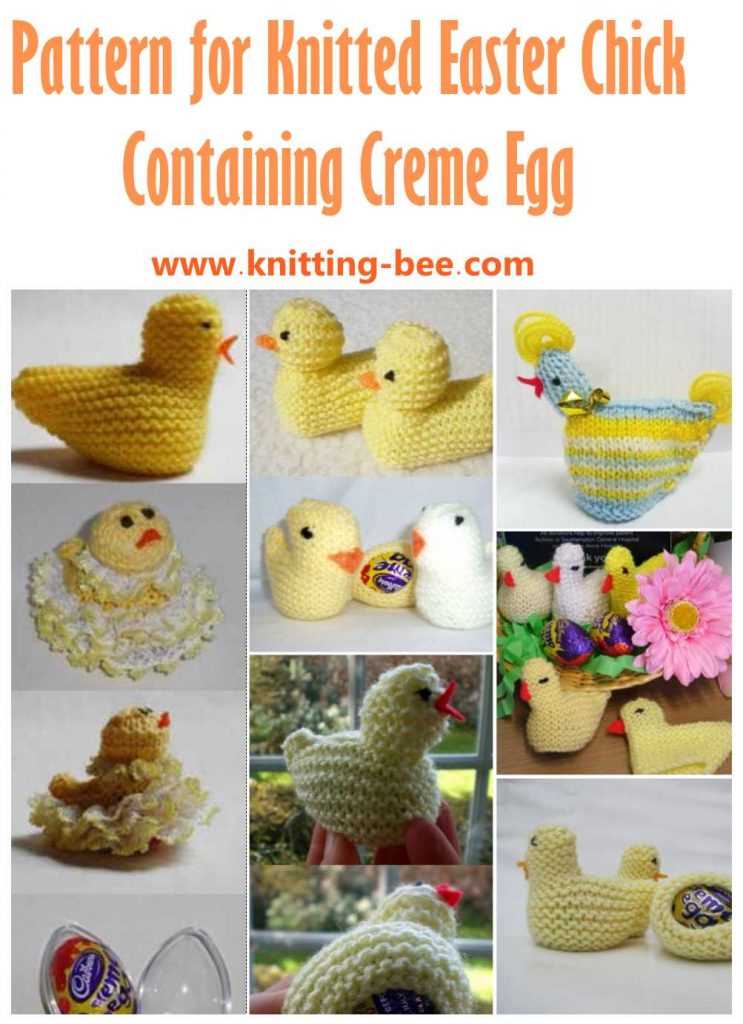 Free creme egg bunny knitting pattern