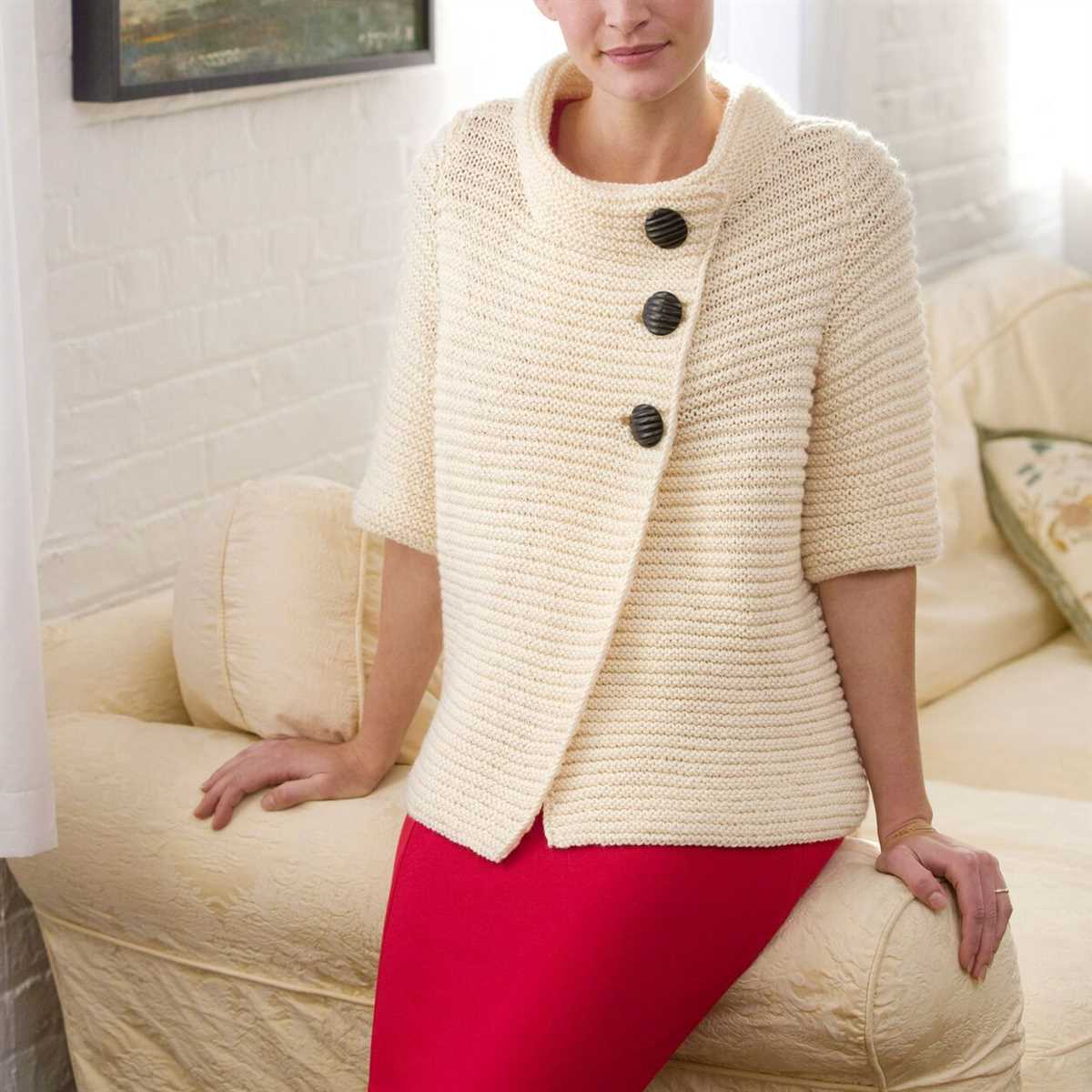 Free easy knit cardigan sweater patterns