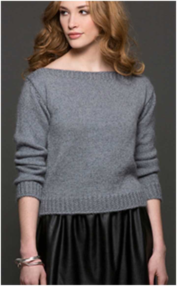 Free easy knit pullover sweater pattern