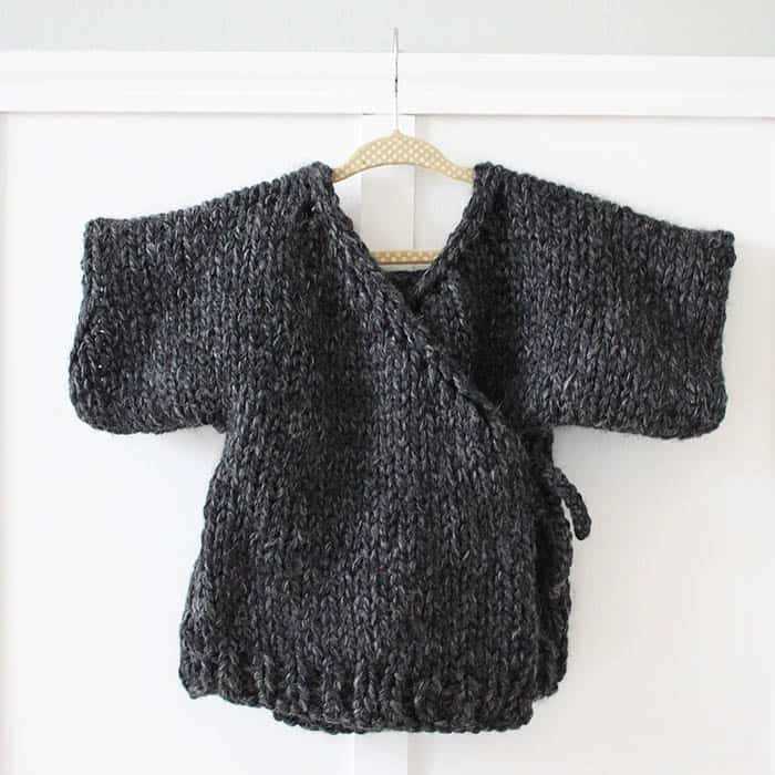 Free kimono sweater knitting pattern