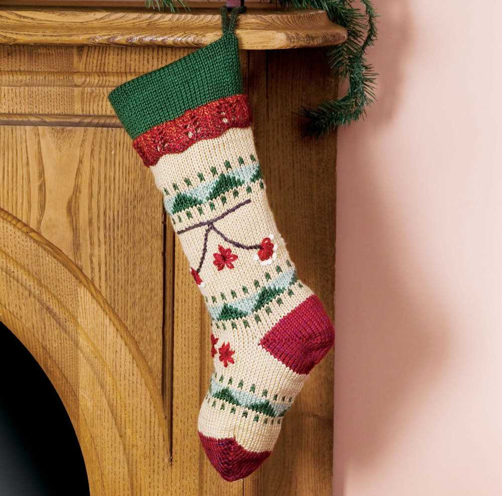 Free knit christmas stocking patterns