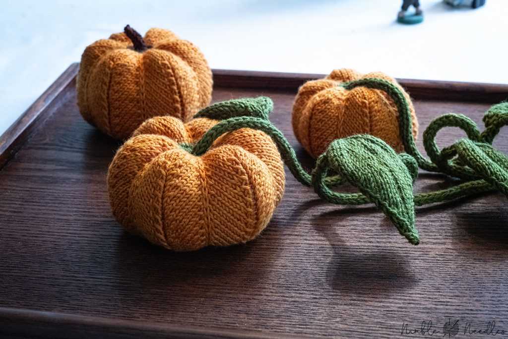 Free knit pumpkin pattern