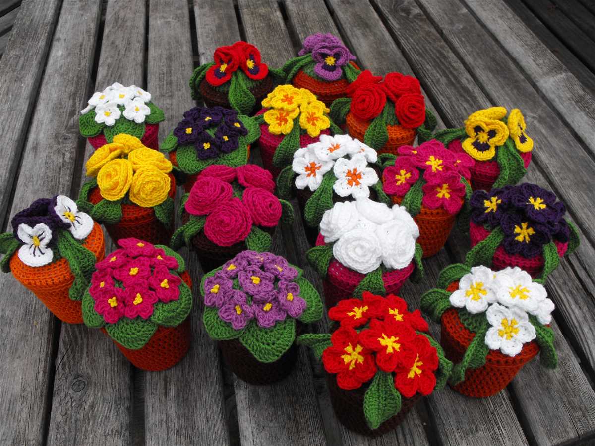 Free knitted flower patterns uk