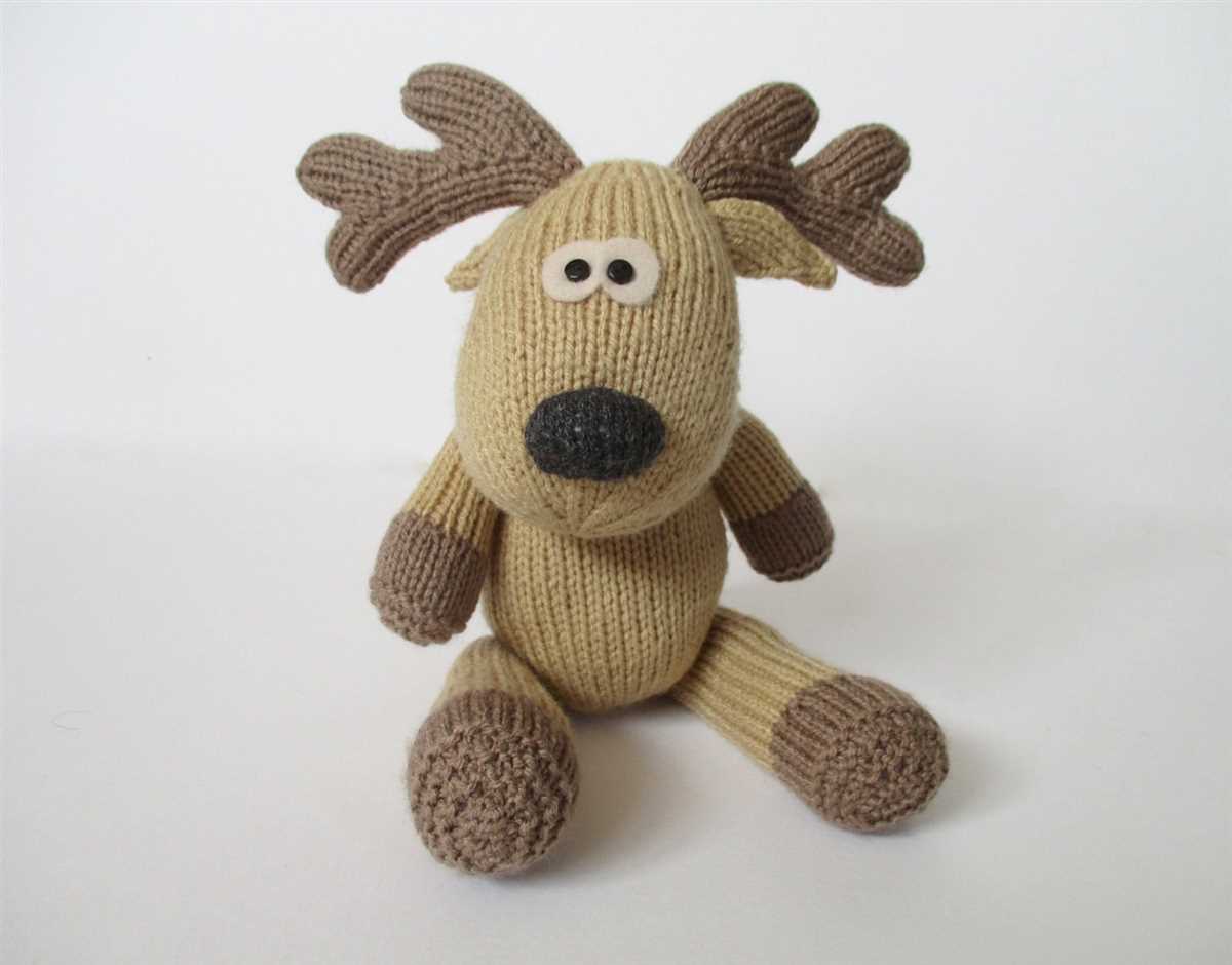 Free knitted moose pattern