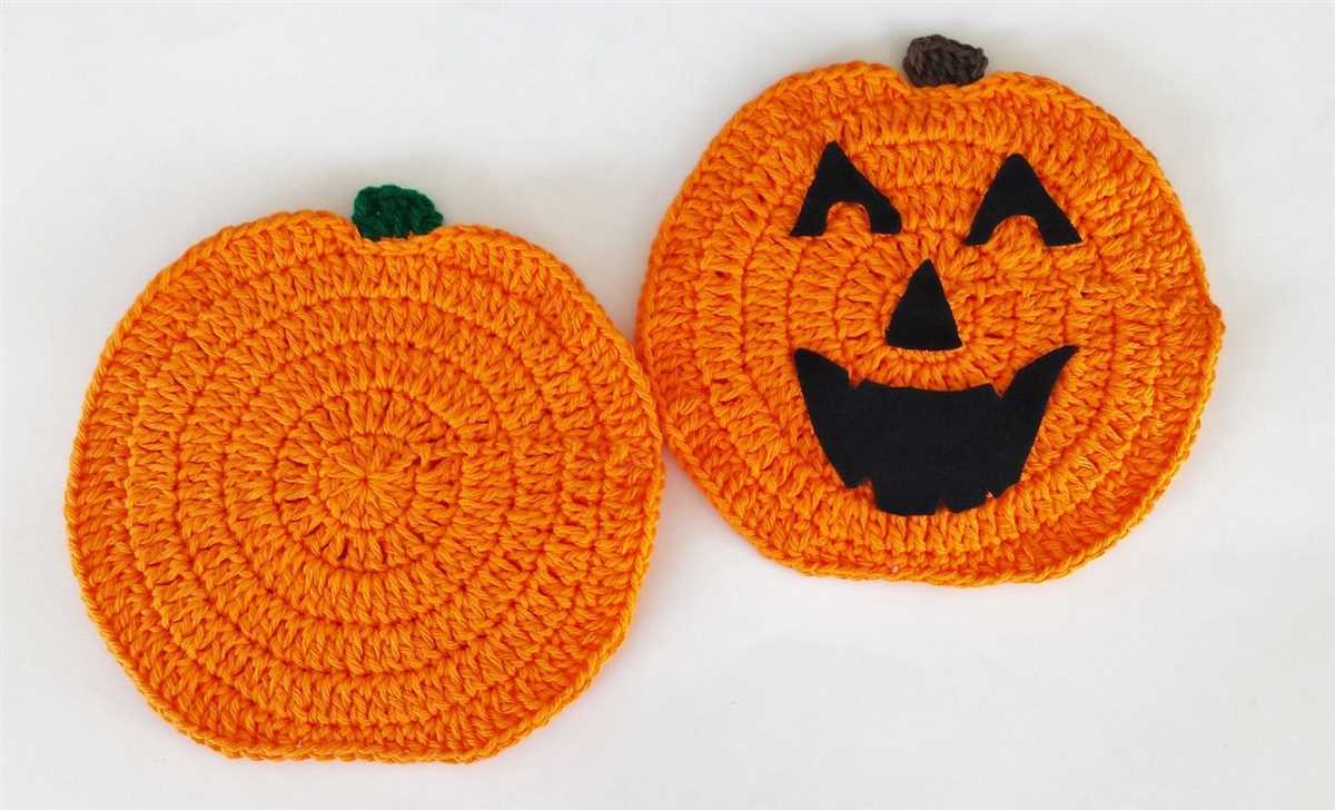 Free knitted pumpkin dishcloth patterns