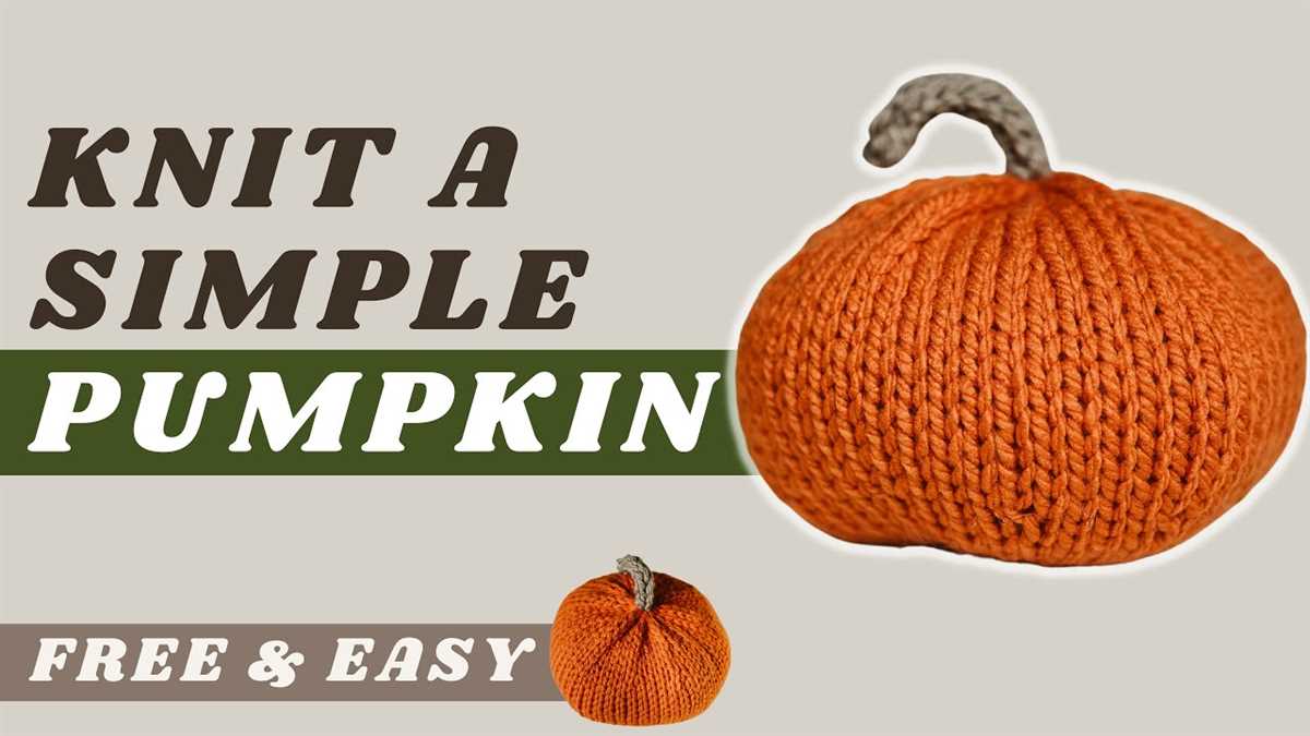 Free knitted pumpkin pattern