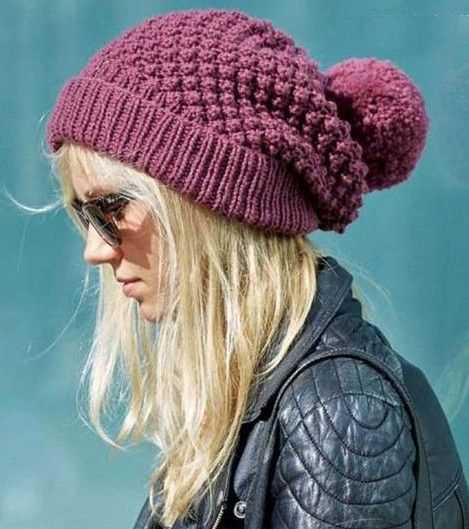 Free knitted slouchy beanie pattern