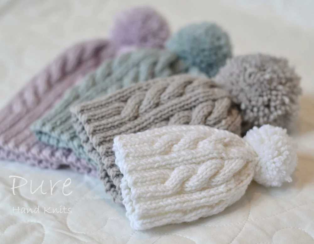 Free knitting pattern for cable hat