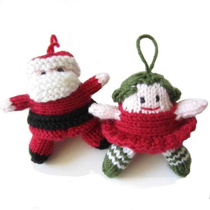 Free knitting pattern for christmas angel