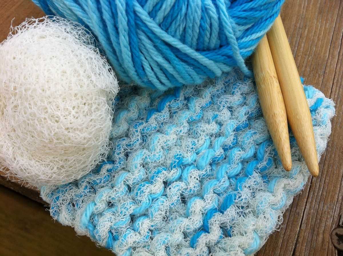 Free knitting pattern for dish scrubbies