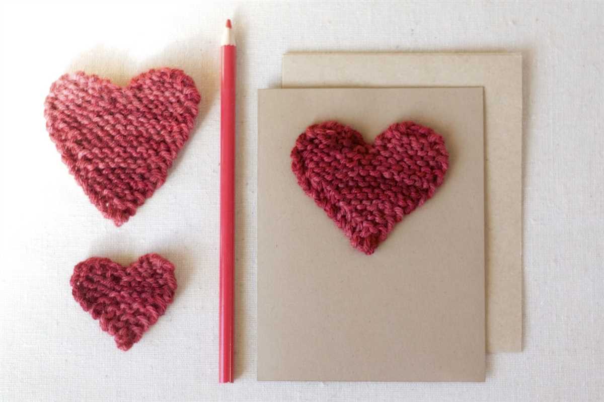 Free knitting pattern for heart shaped