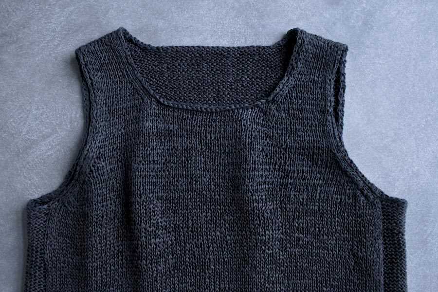 Free knitting pattern for men's tank top