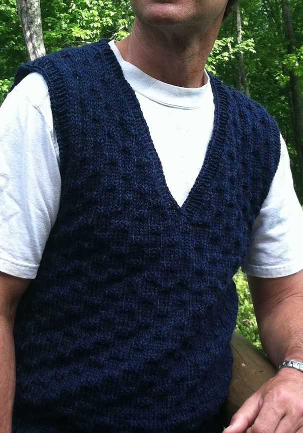 Free knitting pattern for men's tank top