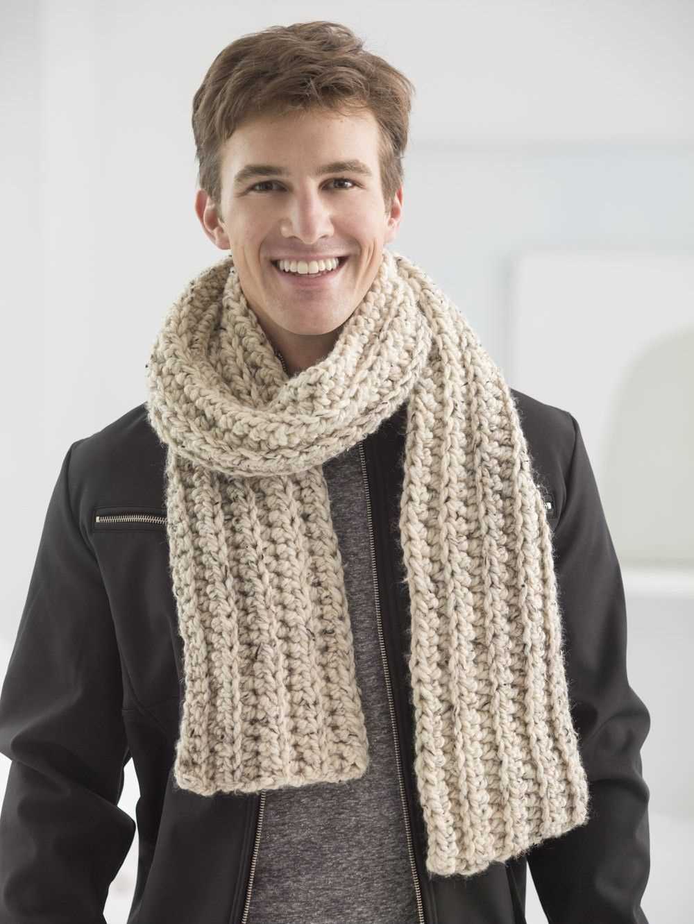 Free knitting pattern for mens scarf