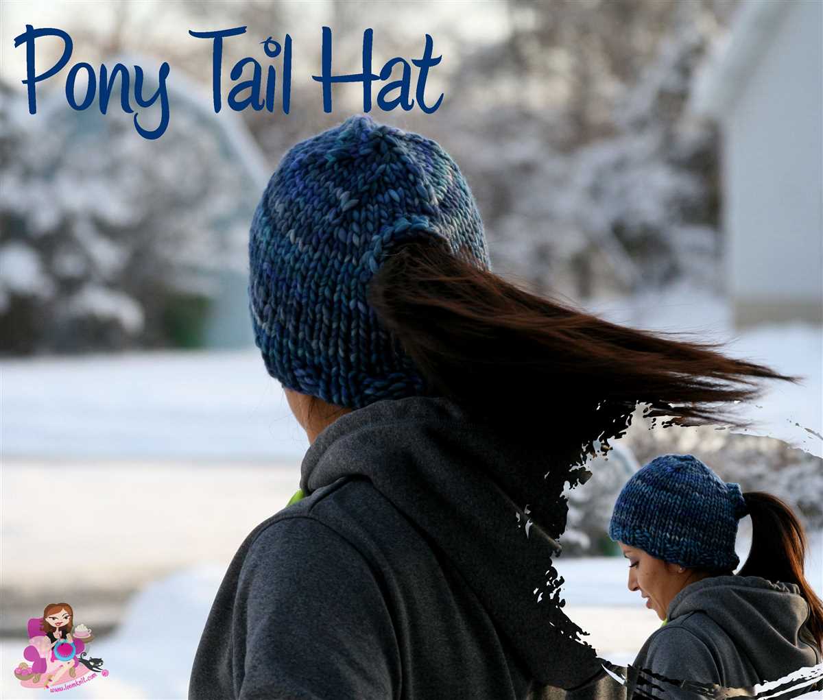 Free knitting pattern for ponytail hat