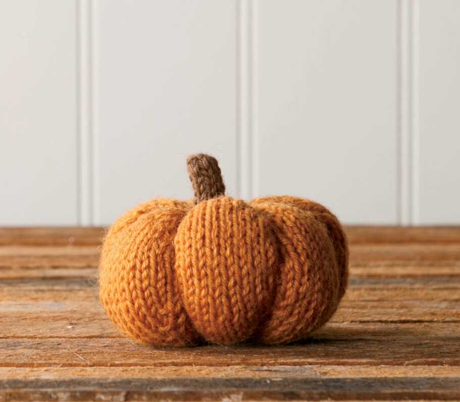 Free knitting pattern for pumpkins