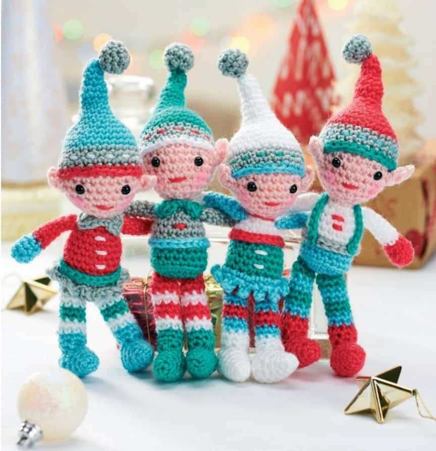 Free knitting pattern for xmas elf