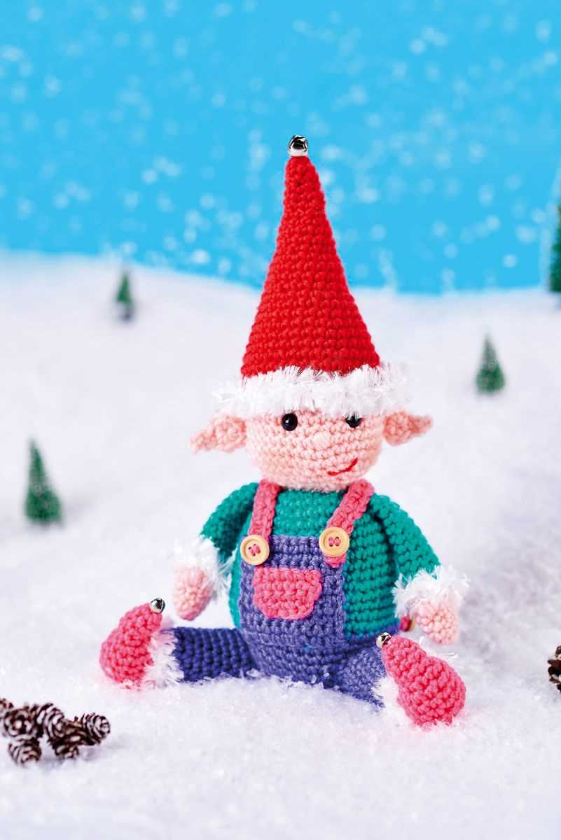 Free knitting pattern for xmas elf