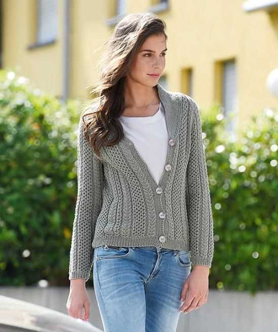 Free knitting patterns cardigans ladies