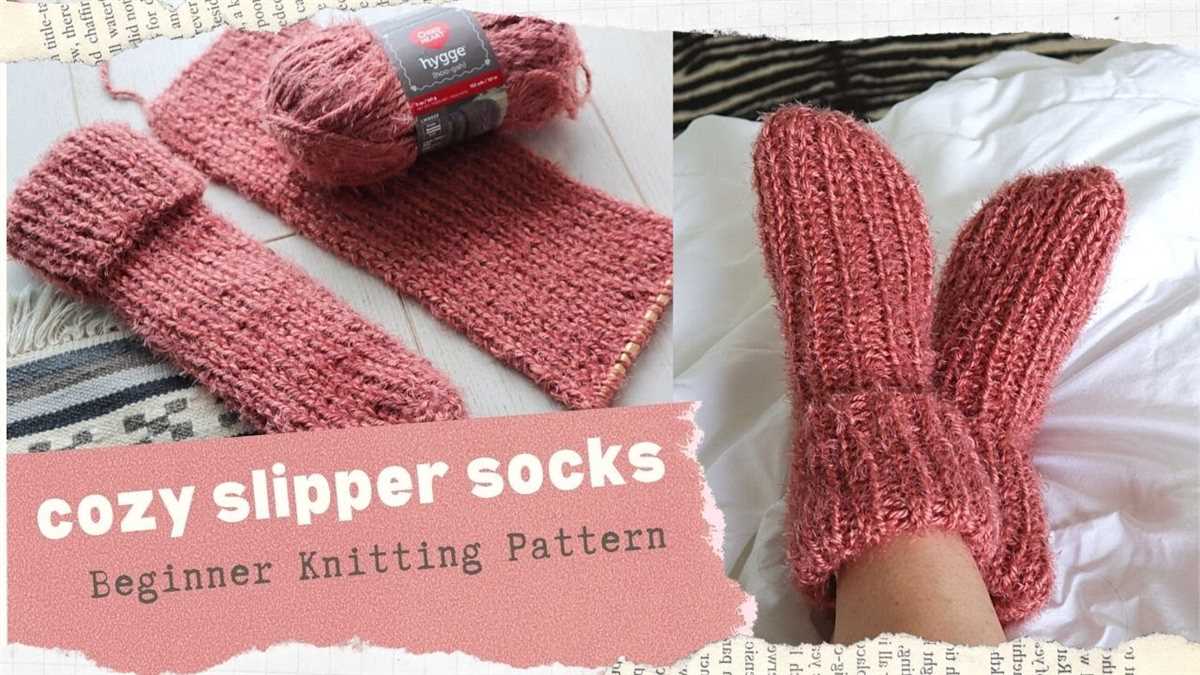 Free knitting patterns for bed socks on two needles