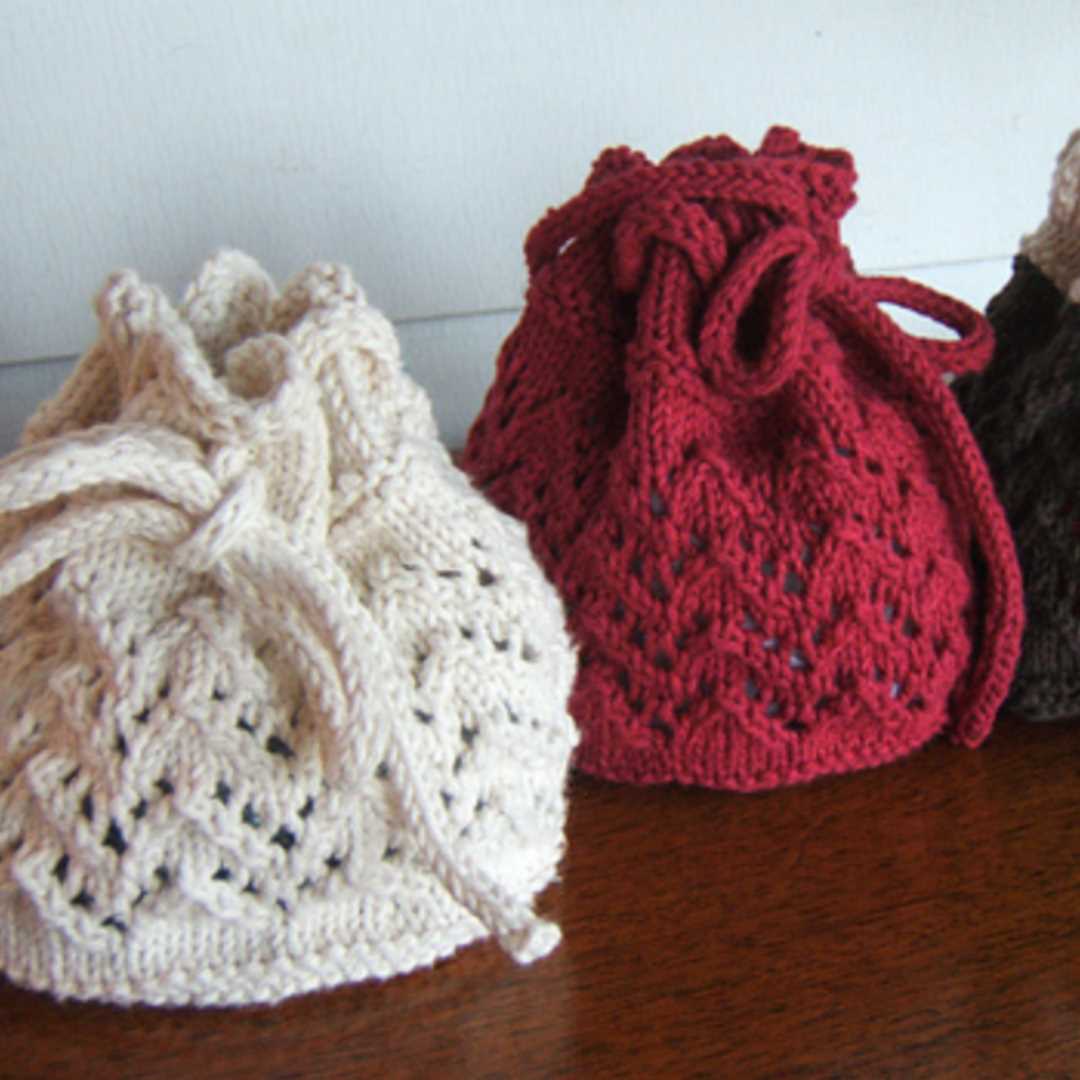 Free knitting patterns for small gift bags