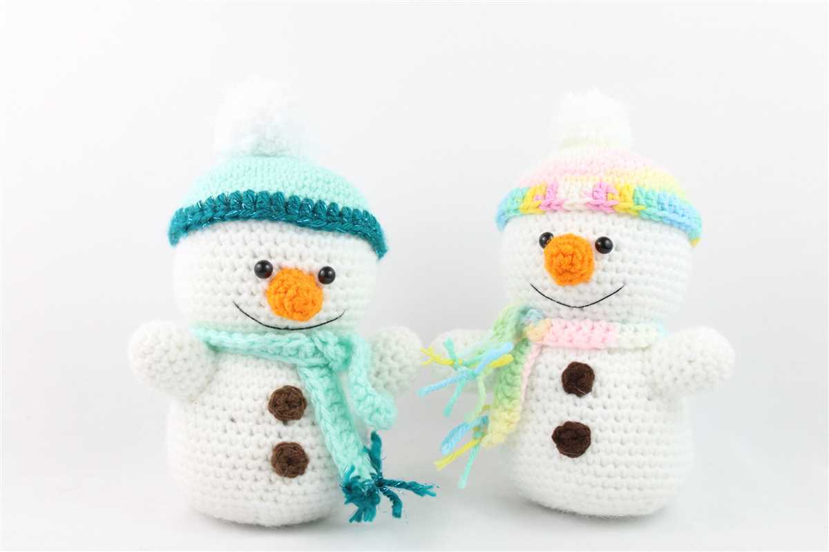 Free mini snowman knitting pattern