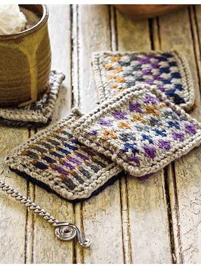 Free patterns for knitted coasters