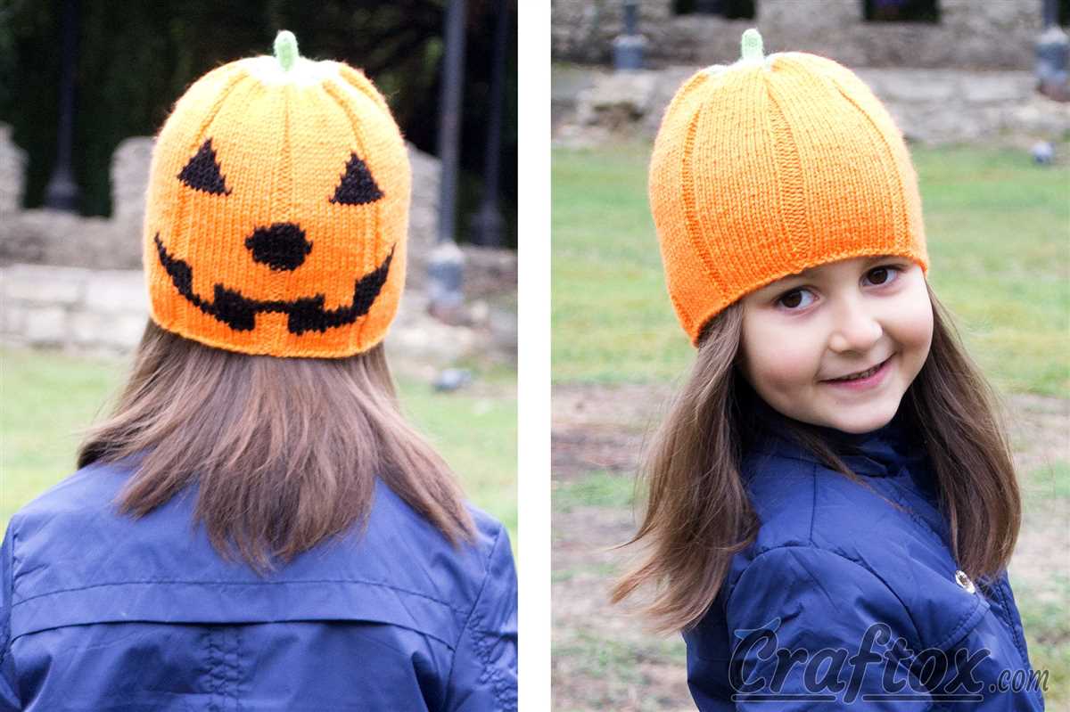 Free pumpkin hat knitting pattern