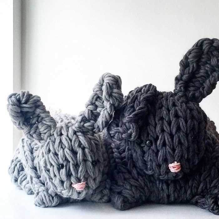 Giant arm knit bunny pattern