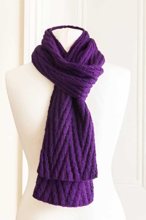 Hand knit scarf patterns