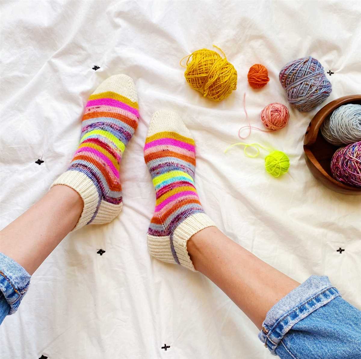 Hand knit socks pattern