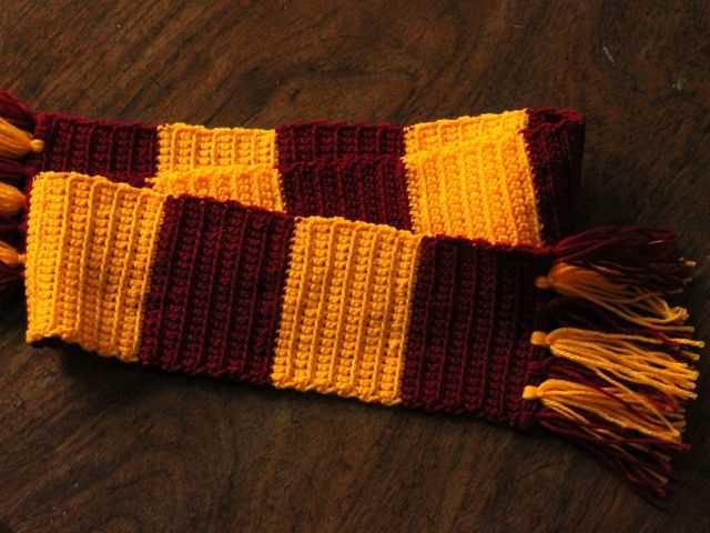 Harry potter scarf bookmark knitting pattern