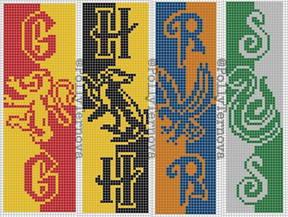 Harry potter scarf bookmark knitting pattern