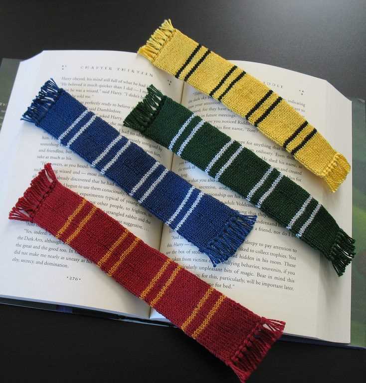 Harry potter scarf bookmark knitting pattern