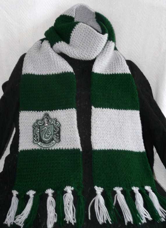 Harry potter slytherin scarf knitting pattern