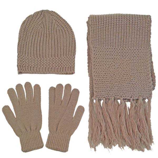 Hat scarf and glove set knitting pattern