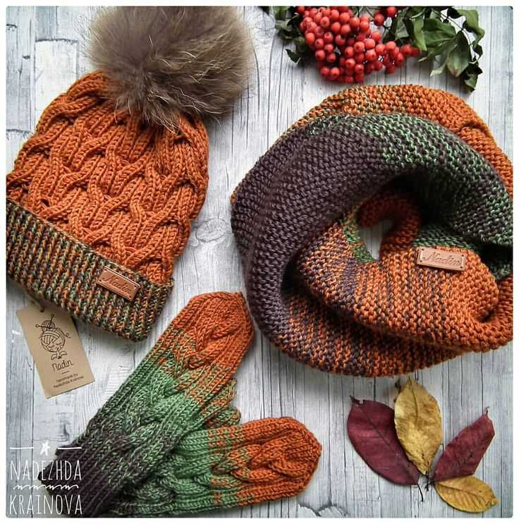 Hat scarf and mittens knitting pattern