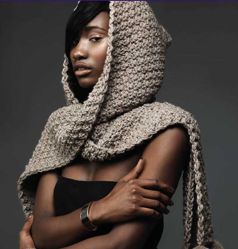 Hood knitting pattern