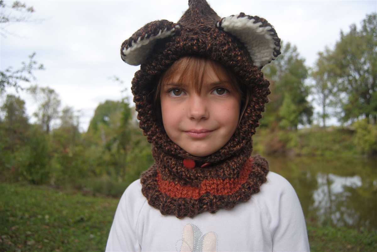 Hood knitting pattern