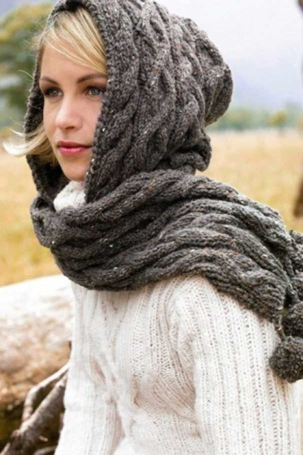 Hood knitting pattern