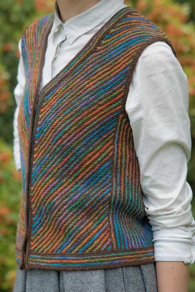 Houndstooth vest knitting pattern