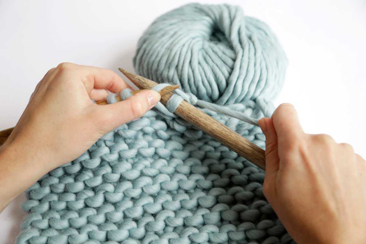 How to increase a knitting pattern to a larger size