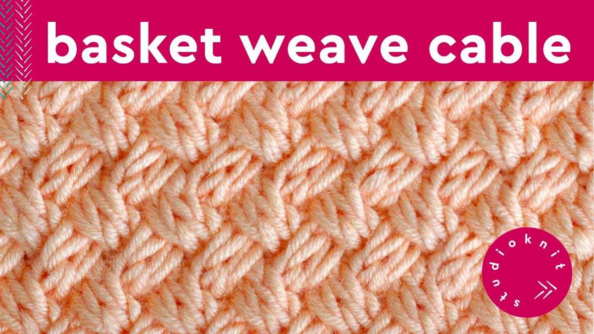 How to knit basket weave pattern
