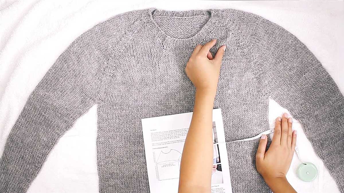 How to knit sweater pattern