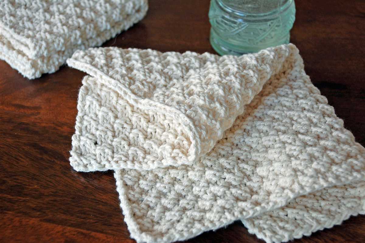 How to knit dishcloths free patterns