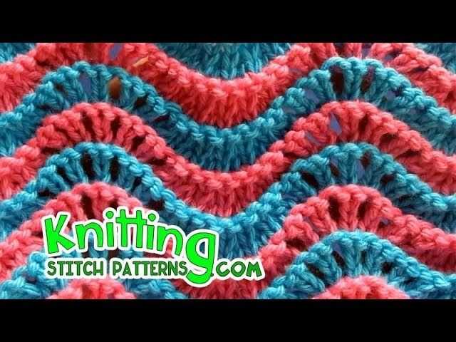 How to knit feather and fan pattern