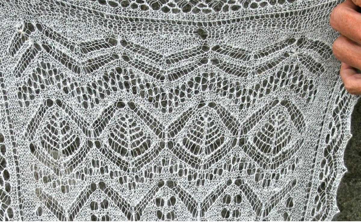 Icelandic lace shawl knitting pattern